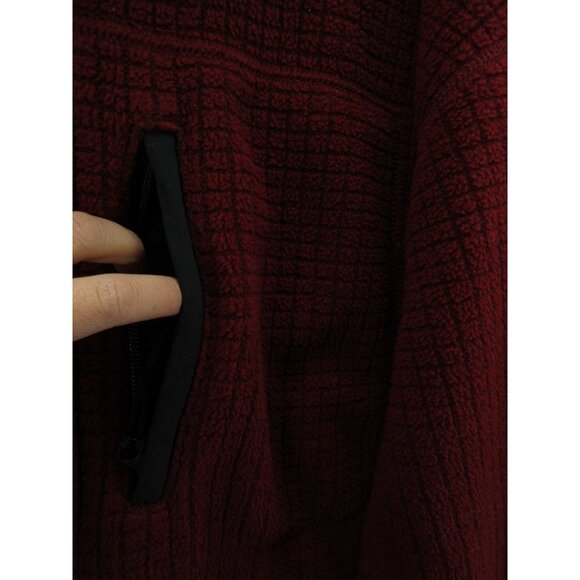 VINTAGE LL Bean Jacket Large Grid Fleece Hiking Full Zip Outdoor 90s Y2K - Picture 9 of 12